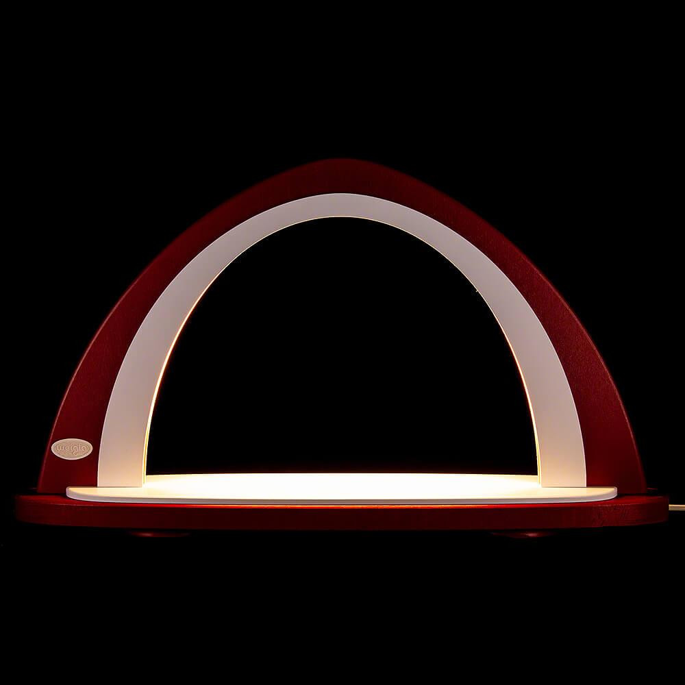 Weigla Holzkunst LED Booglamp met accentverlichting voor de woonkamer