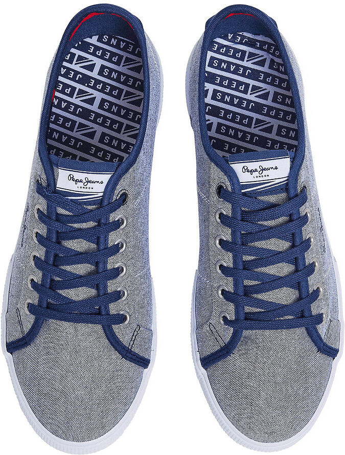 PEPE JEANS Baskets en toile Brady Chambray
