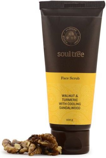 Soultree Facial Scrub with Walnut, Turmeric and Sandalwood 100 gr