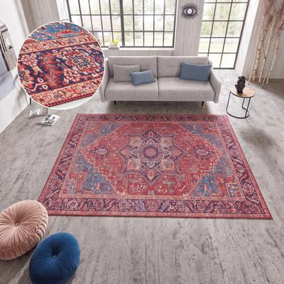 Teppich HANSE HOME "Amata" Gr. 6, rot, B:200cm H:5mm L:290cm, Polyester, Teppiche, Teppich, Orientalisch, Läufer, Vintage, Wohnzimmer, Schlafzimmer, Esszimmer