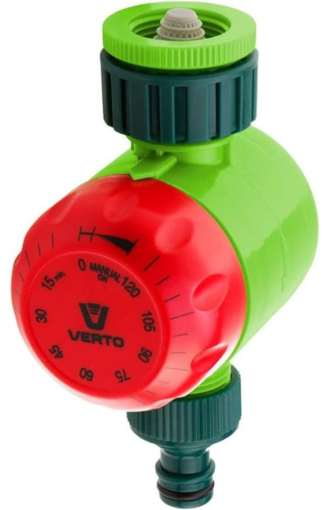 Verto 15G750 Mechanische bewateringstimer, 120 minuten, groen/rood
