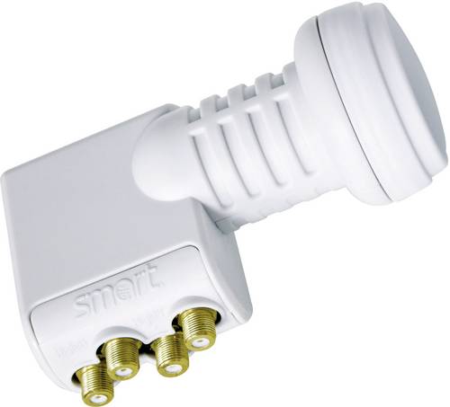 Smart Titanium Universal TQ Quattro-LNB Teilnehmer-Anzahl: 4 Feedaufnahme: 40mm Hellgrau