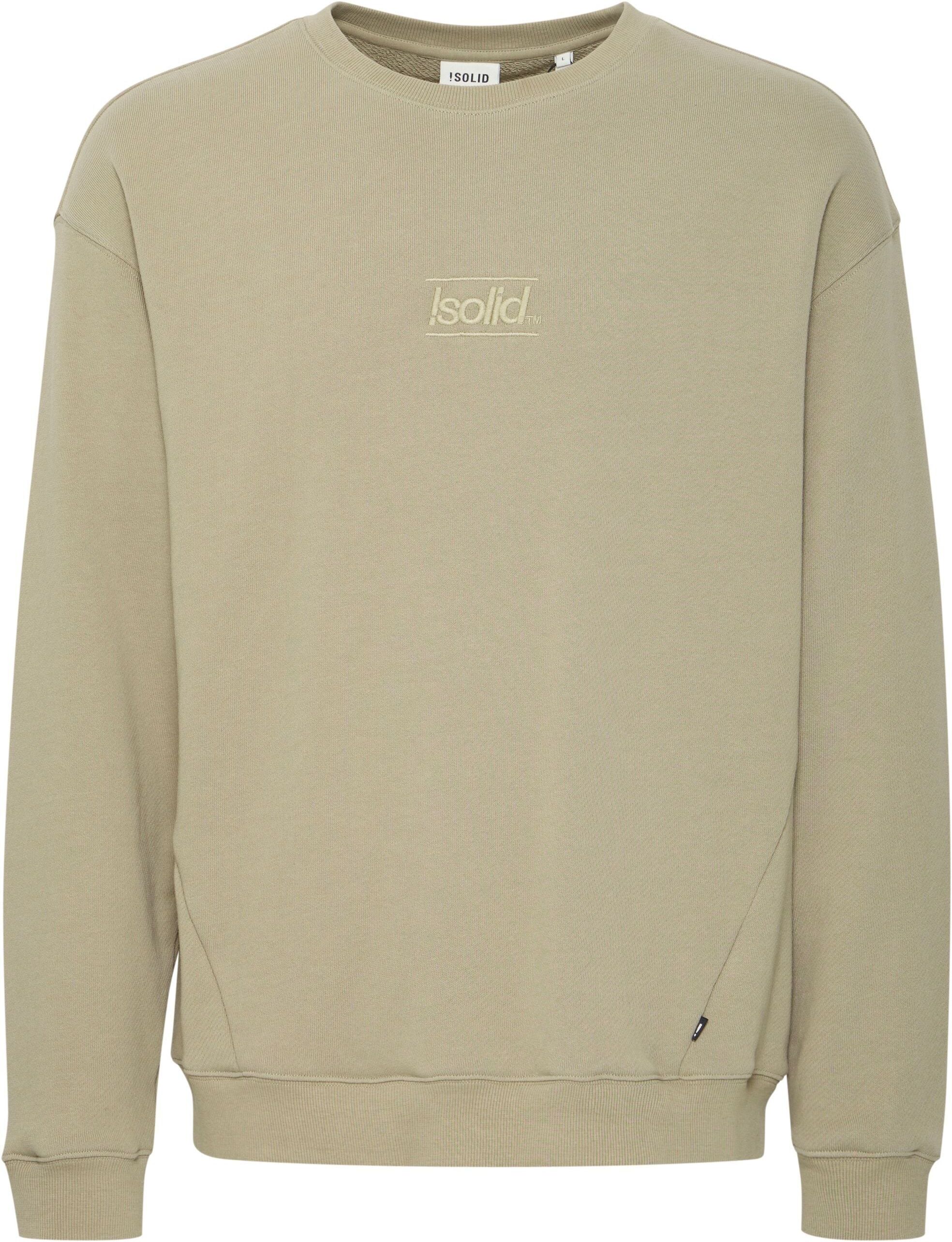 !solid Rundhalspullover SOLID "Rundhalspullover SDMoris", Herren, Gr. M, braun (laurel oak), Obermaterial: 100% Baumwolle CO., Pullover Rundhalspullover