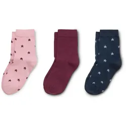 Tchibo - 3 Paar Socken - Damen - Gr. 39-42 - bordeaux