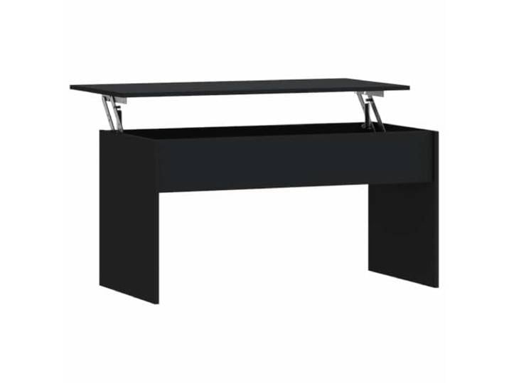Makastle Wohnzimmertisch Couchtisch Schwarz 102x50,5x52,5 cm Holzwerkstoff