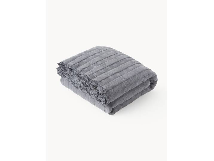 Bethany mousseline sprei met franjes