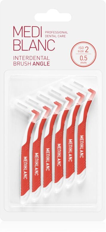 MEDIBLANC Interdental Pick-brush Angle brossette interdentaire 6 pcs 0,5 mm Red 6 pcs