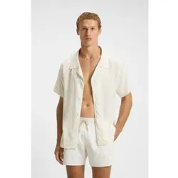 BOSS für Herren. 50535793 Beige Strandhemd (XL), Lässig, Viskose