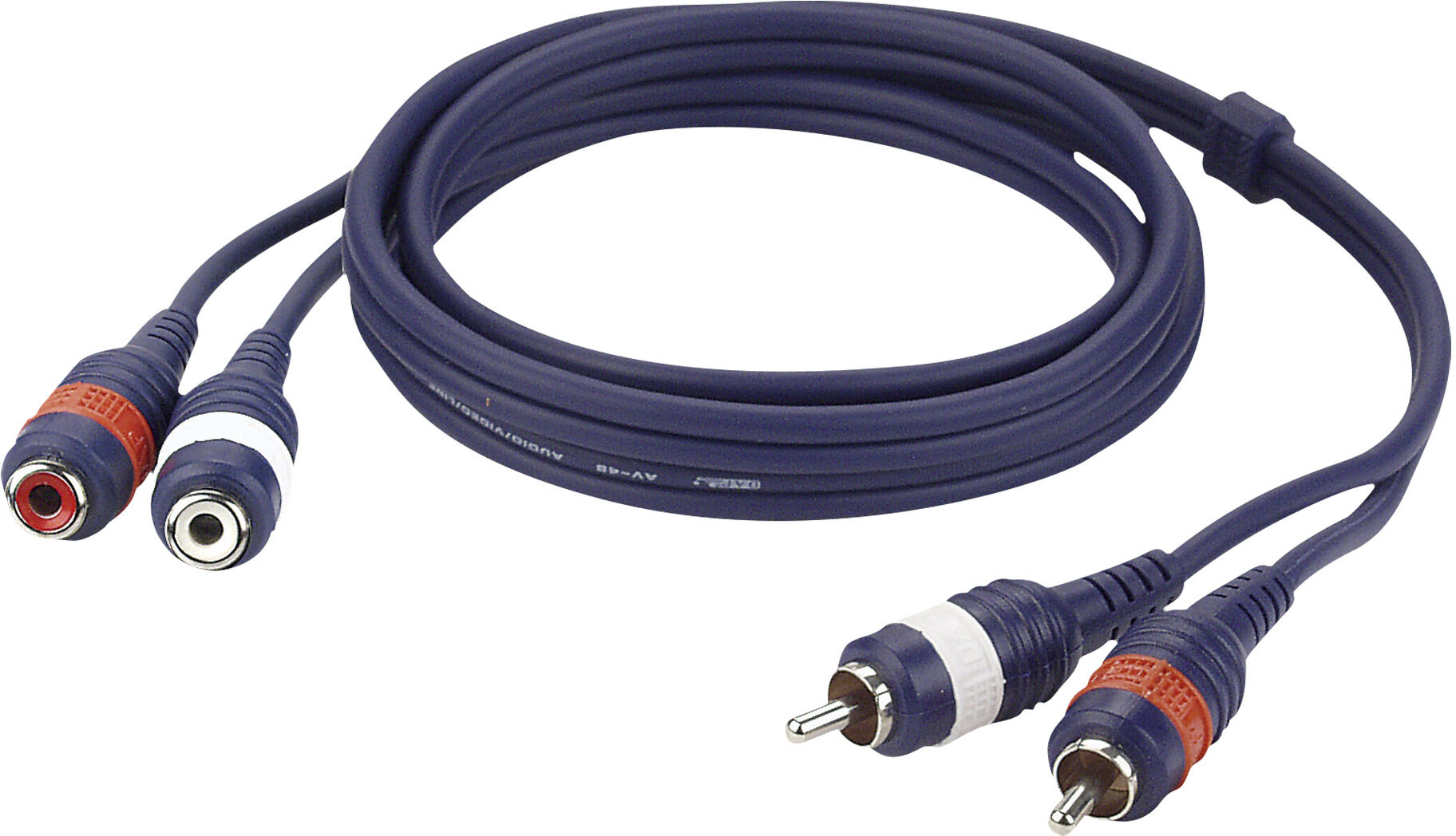 DAP Audio Fl27 – 2 Rca-Stecker L/r Auf 2 Rca-Buchsen L/r, 1,5 M