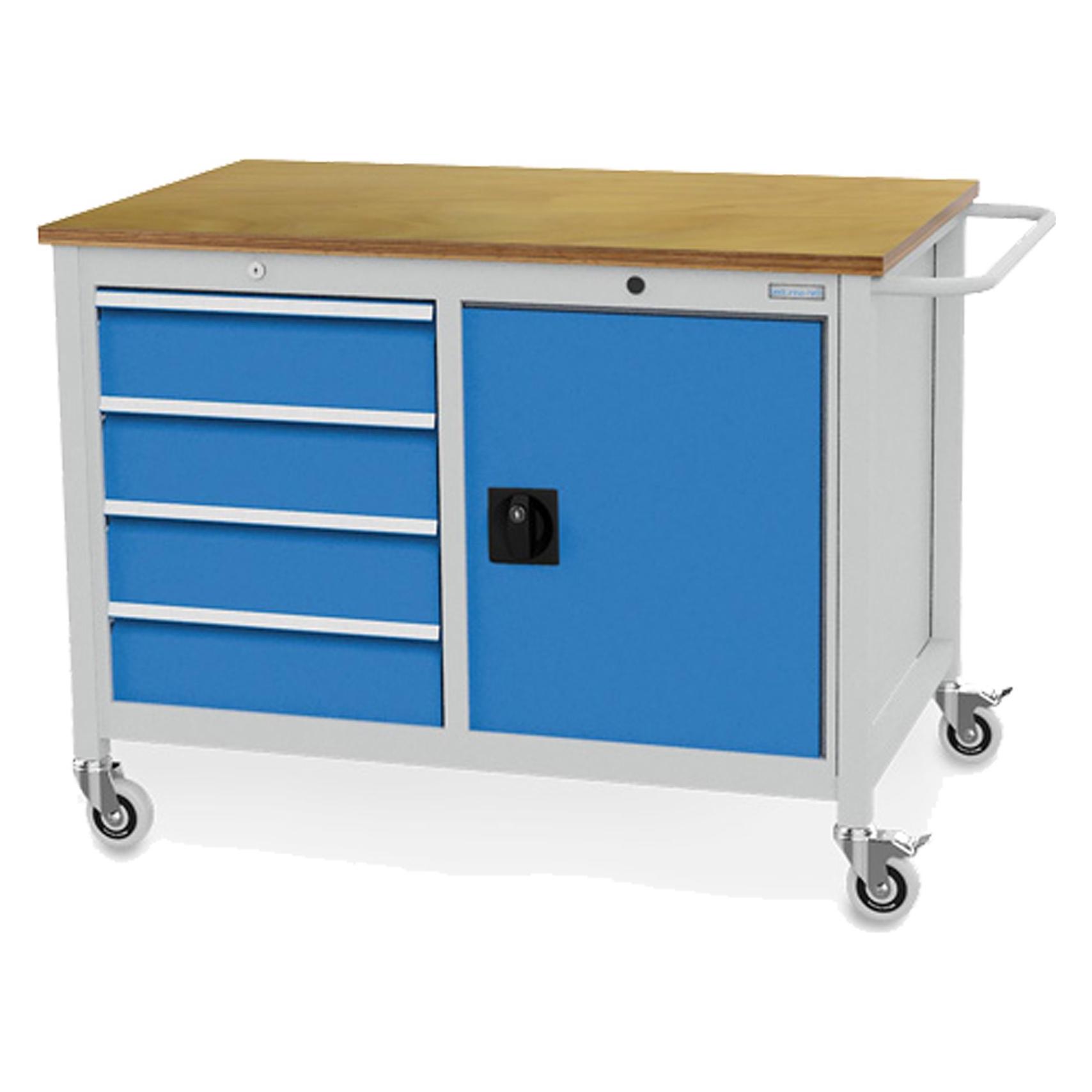 Bedrunka & hirth Werkbank mobil B 1250mm (125 cm, 75 cm) (228252)