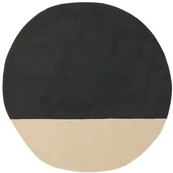 Teppich Pearls Nani Marquina schwarz, beige, Designer Sabine Finkenauer, 150x1.4 cm