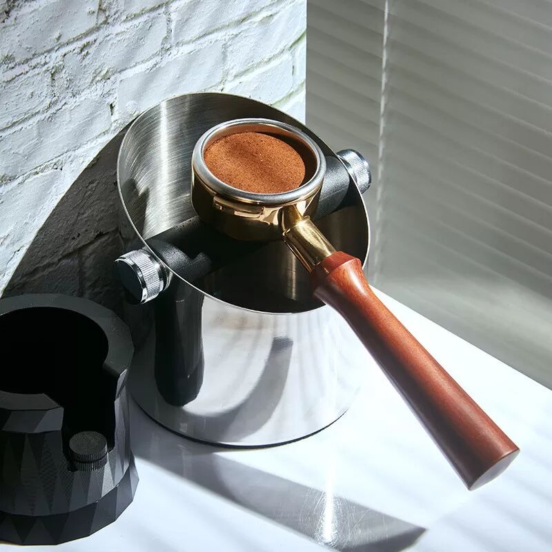 INF Kaffee-Abklopfbehälter aus Stahl Stahl