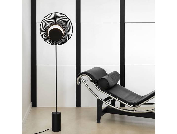 Oyster Lampadaire Black - Forestier - Salon / séjour - Design - Métal