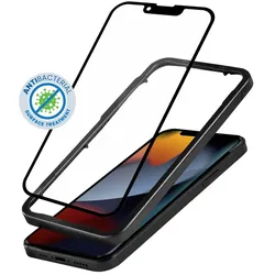 Crong Anti-Bacterial 3D Armor Glass – gehärtetes Glas 9H für iPhone 14 Plus / iPhone 13 Pro Max für celou obrazovku + Montage- Rahmen