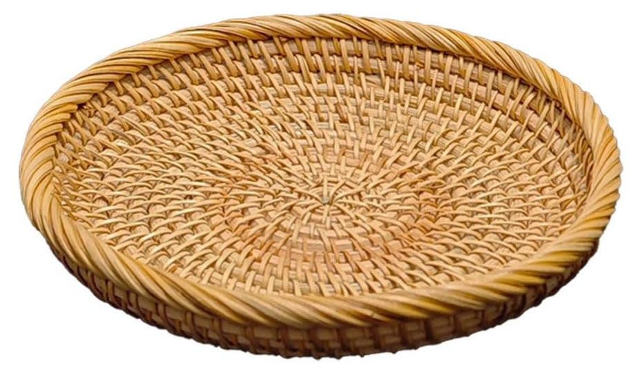 Dripio Rode rieten mand, handgeweven, geschikt voor brood en fruit, 19 cm