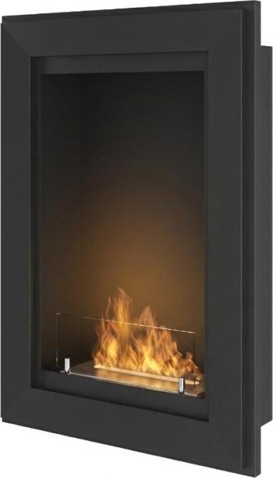 Frame 550 SimpleFire Einbau-Bioethanolkamin mit Glas - Mattschwarz