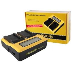 PATONA Dual LCD USB Ladegerät für Sony NP-FZ100 A7 III A7M3 Alpha 7 III A7 R III A7RM3 Alpha 7 R III A9 Alpha 9 FZ100
