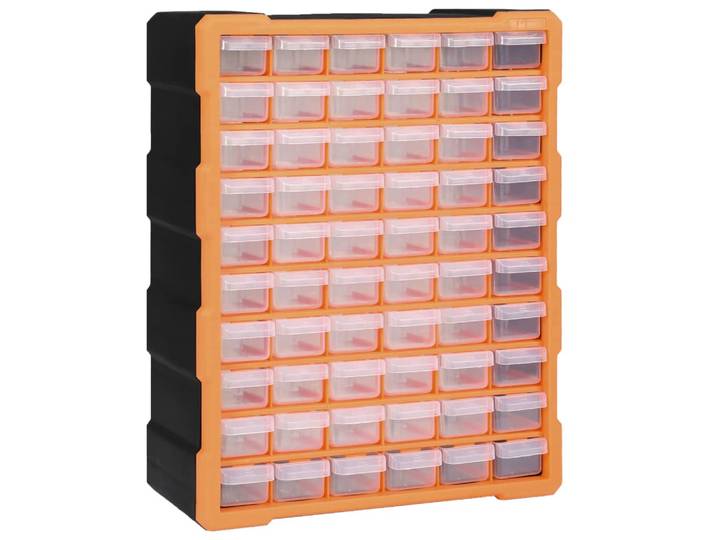 vidaXL Multi-Schubladen-Organizer mit 60 Schubladen 38x16x47,5 cm