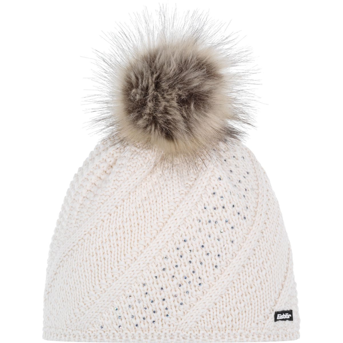 Eisbär Sita Lux Crystal Mütze white|grau (200) 80132-200