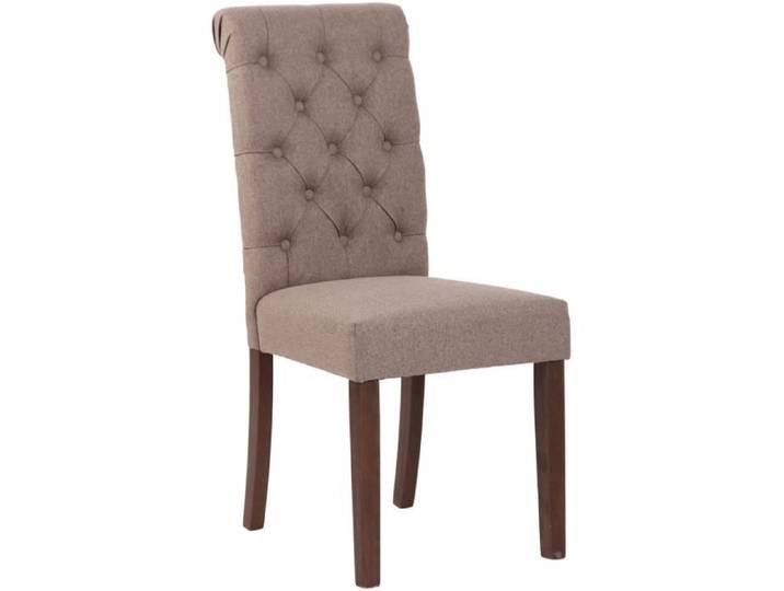 CLP Chaise de salle à manger Lisburn Couleur:taupe Matériel:Tissu