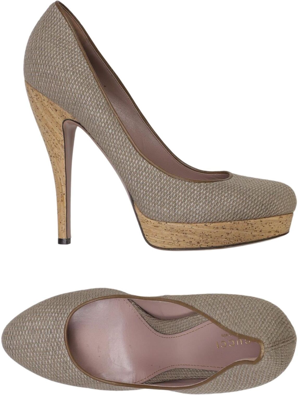 Gucci Damen Pumps, Beige, Gr. EU 41, Leder - Second Hand