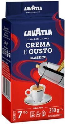 Lavazza - Crema E Gusto Gemahlener Kaffee 250 G - MaxiCoffee