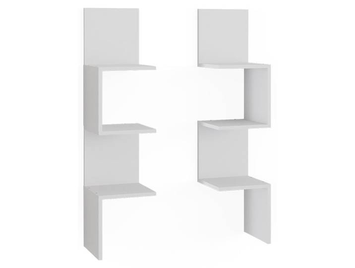 Étagère d'angle Vicco Paolo Blanc 28x116.4cm Lot de 2\, Model 52103
