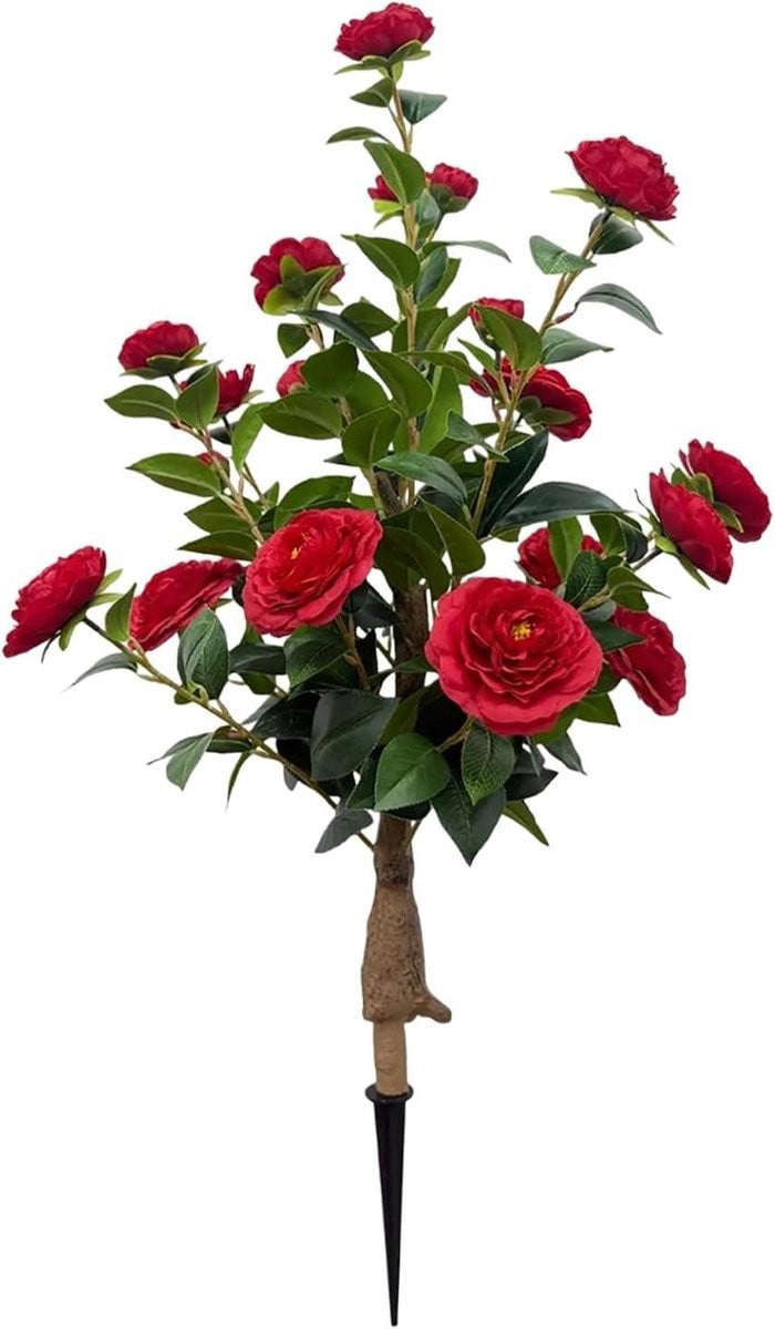 Kunstboom Camellia Rood - Onderhoudsvrije Nep Plant - 88 cm