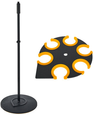 Roadworx 6 Mic Holder Stand Bundle Noir