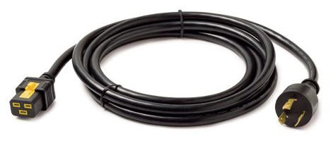 APC Stroomkabel NEMA L5-20 (M) naar IEC 60320 C19 - 120 V - 20 A - 3 m - Zwart