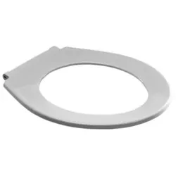 Eisenberg 4002 WC-Sitz 56.439.01..0000 weiß, Edelstahlscharnieren, durchgehende Scharnierwelle, ohne Deckel