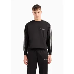 A|X Armani Exchange für Herren. 8NZMSGZ9N1Z1200 Schwarzes Sweatshirt (L), Lässig, Polyester, Modal, Langarm