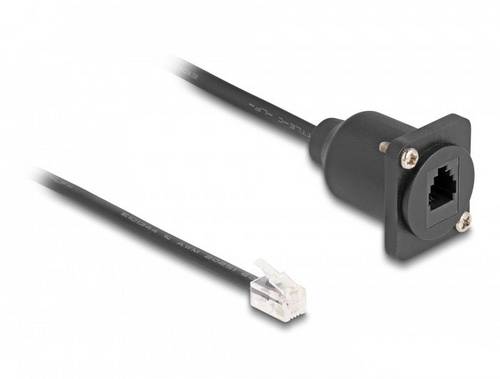 Delock 87965 RJ10 Netzwerk Adapter 0.30m Schwarz 1St.