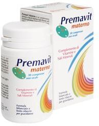 Valderma Premavit Materno Integratore Vitamine Sali Minerali 30 Compresse