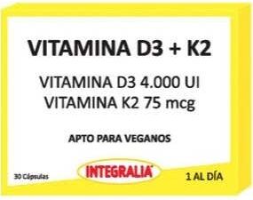 INTEGRALIA Vitamina D3+K2 30 caps