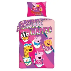 Peppa Pig Peppa Pig Kinder Bettwäsche Set 140x200 cm mit 70x90 cm Kissen
