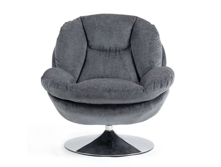 Fauteuil pivotant gris foncé