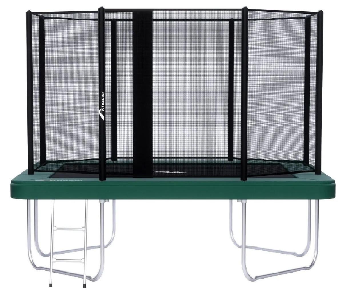 Trampolin AKROBAT ORBIT ABOVE 335x244 (11x8ft), grün, inklusive Sicherheitsnetz