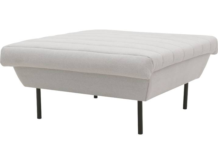 Hocker LOOKS IX , silber, B:90cm H:45cm T:105cm, 100% Polyester, LOOKS BY WOLFGANG JOOP, Hocker, Hocker, Quersteppung, passend zur Serie LOOKS IX