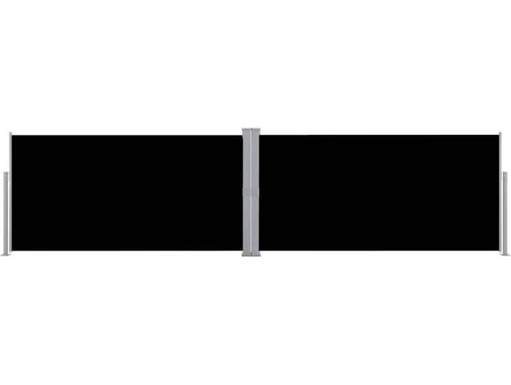 vidaXL Seitenmarkise Ausziehbar Schwarz 160×600 cm
