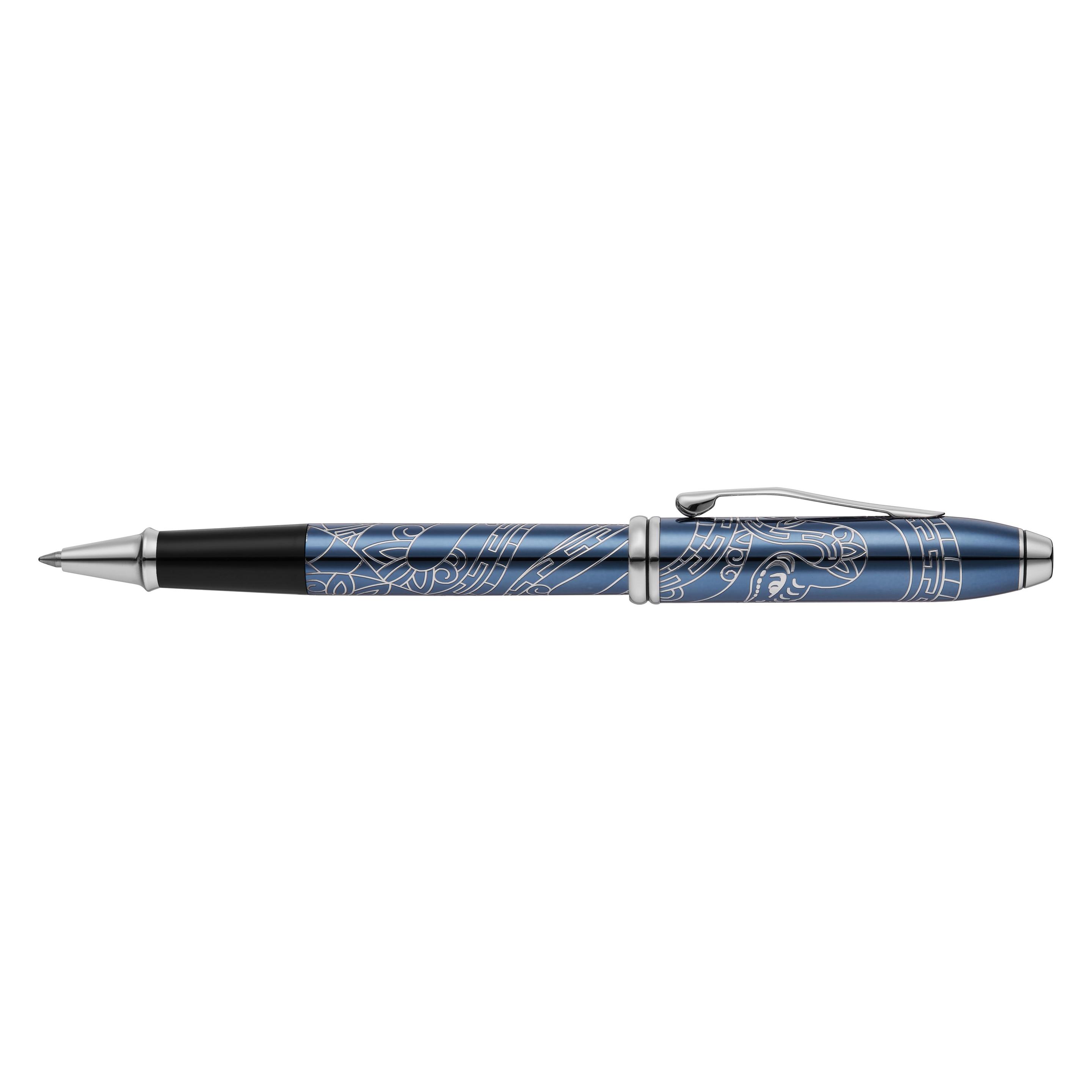Cross Rollerball Townsend, glänzender, durchscheinender blauer Lack, Jahr der Schlange (1x) (AT0045-76-CR)