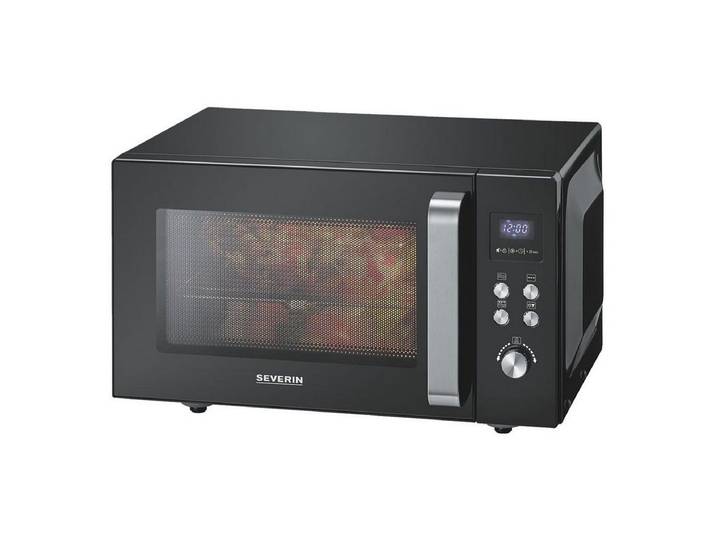 Severin Mikrowelle, 25 l, 2-in-1, mit Glasboden und Grill, 25 Liter