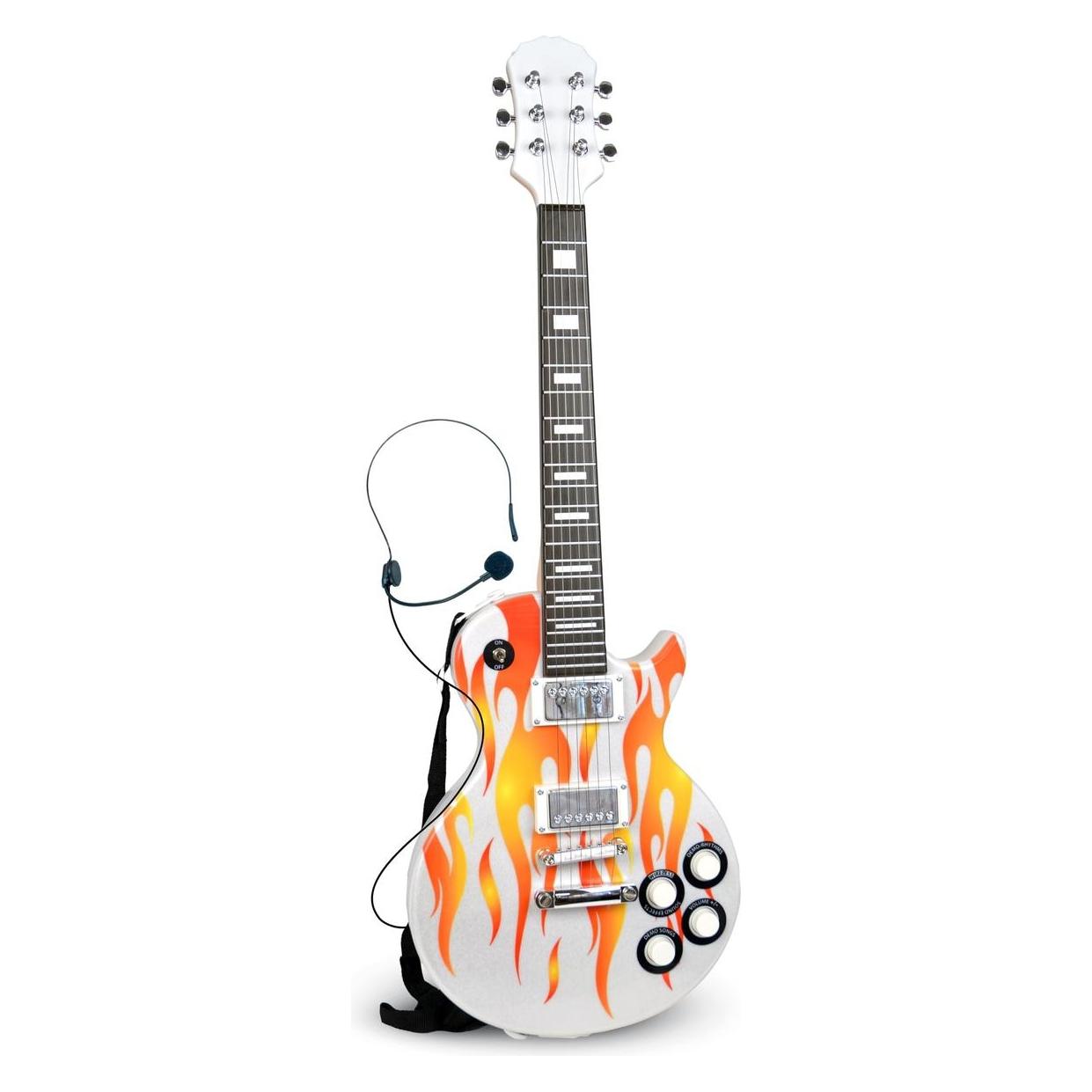 Bontempi Rockgitarre mit Headset-Mikrofon Fire (Multilingual) (241420)