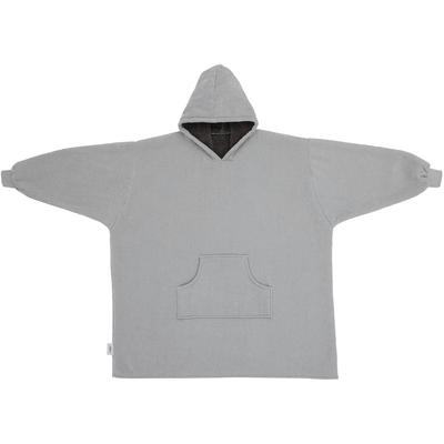 Wohndecke S.OLIVER "s.Oliver Lounge Hoodie", grau, B:110cm L:100cm, Polyester, Wohndecken, Wohndecke, mit Kapuze, Ärmeln und Tasche