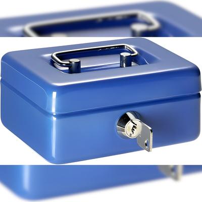 Alco Geldkassette Mini-Box Stahlblech 125x95xx60mm blau