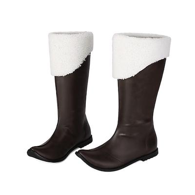Mittelalterlich Renaissance Schuhe Kniehohe Stiefel Flache Jazzstiefel Ritter Keltischer Ritter Kostüm Herren Keltisch Seeräuber königlich Maskerade Veranstaltung / Fest LARP Renaissance-Messe