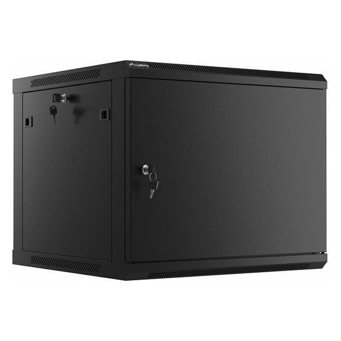 Lanberg WF01-6609-00B Rack 9U Wandmontiertes Regal (9 HE, 19 Zoll Rack) (WF01-6609-00B)