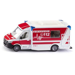 siku Fahrzeug 2115 MB Sprinter Rettungswagen, aus Metall/Kunststoff, Maßstab 1:50