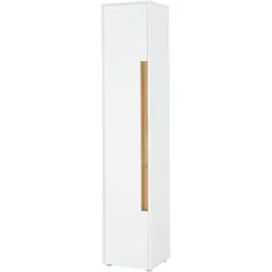 BAD-HOCHSCHRANK weiß, Wotan Eiche, Badschrank 34 x 200 cm