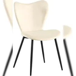 CLP Esszimmerstuhl Maika creme/Samt